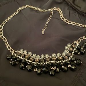 Black Beaded Necklace